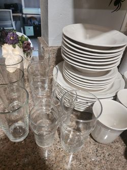Off White Dinner Set Plates