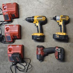 Milwaukee & Dewalt Power Tools