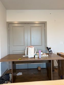 Brown kitchen table