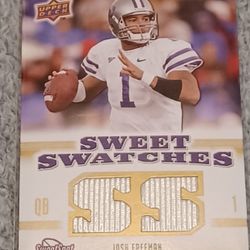 Josh Freeman Sweet Swatches Kansas State Tampa Buccaneers 2001 Upper Deck