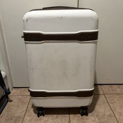 Samsonite 26” Suitcase White/Brown Luggage