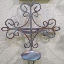 Beautiful Iron Candle Holder Wall Two Different Color