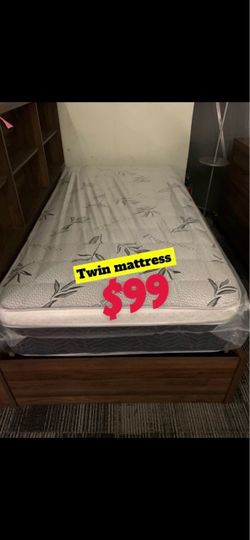 Twin size pillow top mattress