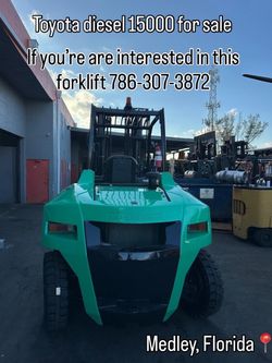 mitsubishi forklift diesel 15000 lbs