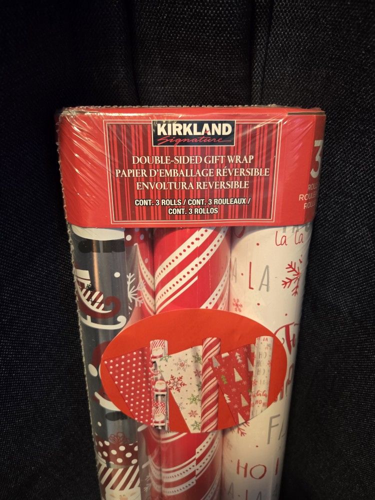 Christmas Gift Wrapping Double Sided Paper 3 Pack