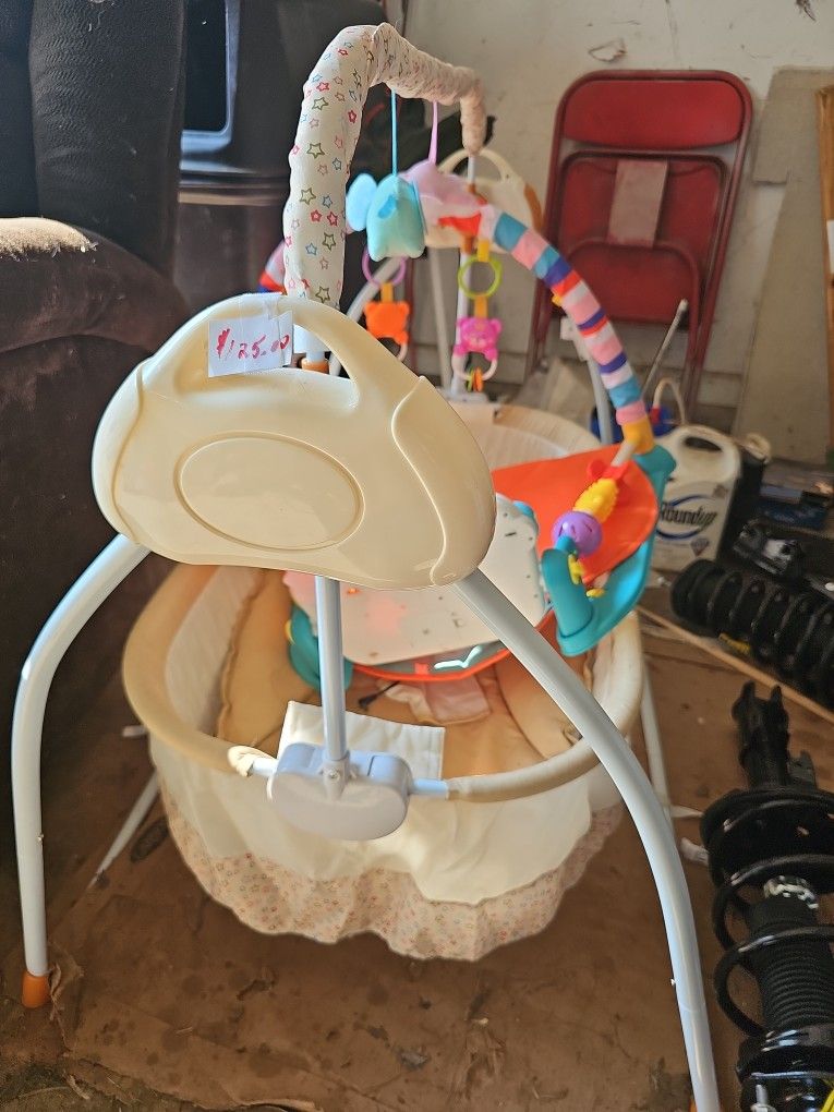 Baby Swing Links To Bluetooth