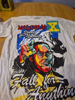 Malcolm X Graphic T-Shirt White