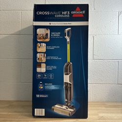 NEW BISSELL CrossWave HF3 3654 Cordless Multi Surface All In One Cleaner
