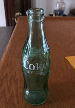 Antique Coke coke bottle green