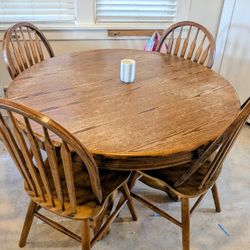 Free Heavy Sturdy Table With Leaf