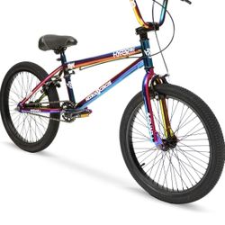 Hyper Nitro Circus RWilly BMX Bike 20 Inch for Kids or Adults, Single Speed, Front and Rear Sprockets, Steel BMX Frame. 360 Handlebar Rotation. Bike P
