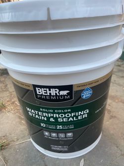 BEHR DECK WOOD PAINT STAIN SEALER REDWOOD WATERPROOFING