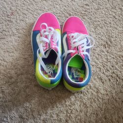 Multi-colored Vans