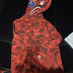 BAPE Color Camelo Shark Full Sip Red