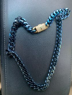 Stainless Steel Blu Chain And Bracelet Later J