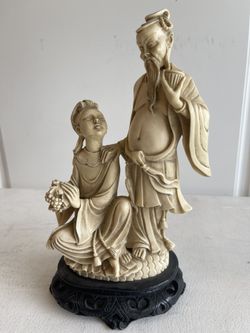 Japanese Collectable 12” Statue Stamped By Artist