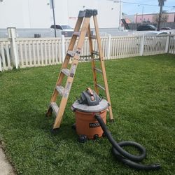 DeWalt 6ft Fiberglass Ladder/5hp Shop Vac