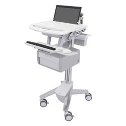 Ergotron SV43-11B0-0 SV Laptop Cart, non-powered, 1 Tall Drawer