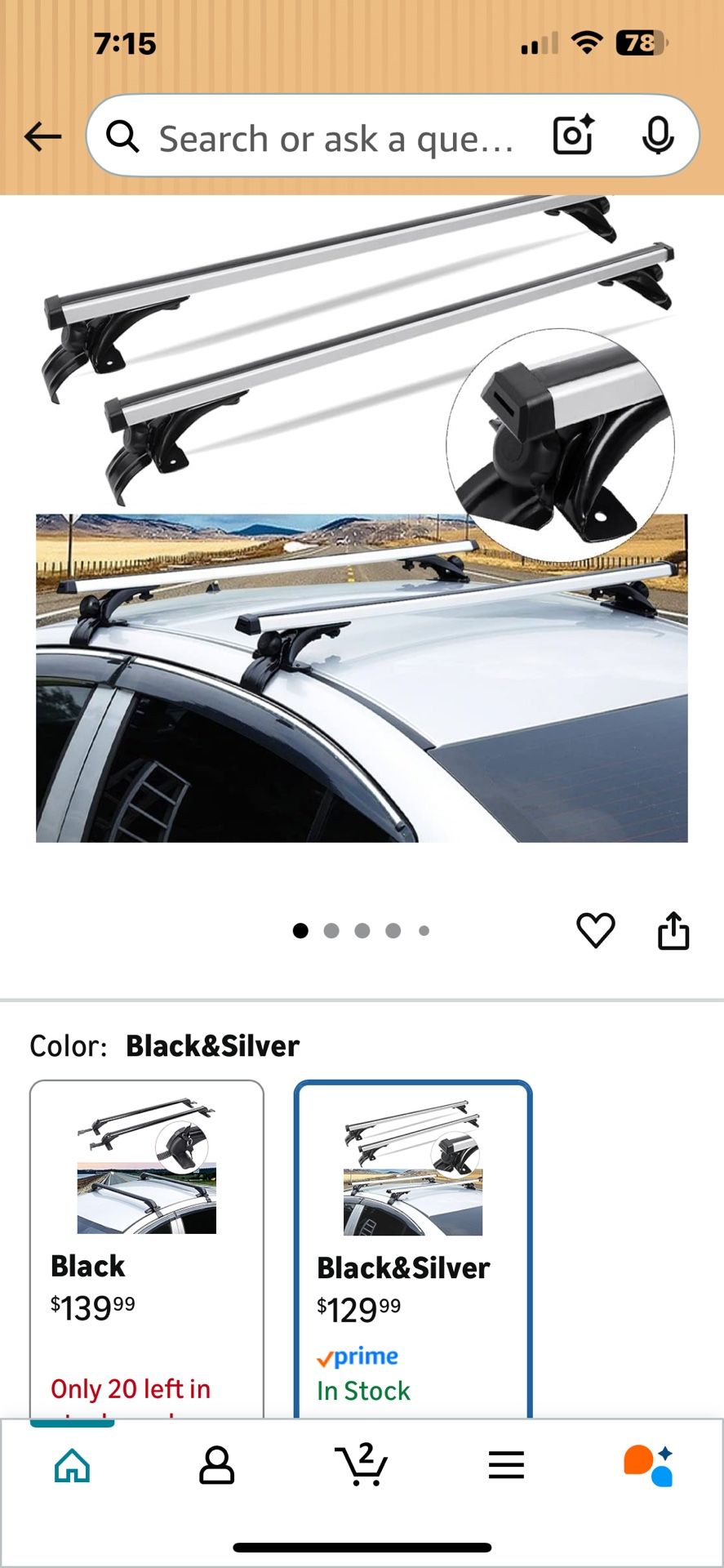 Roof Rack Cross Bars