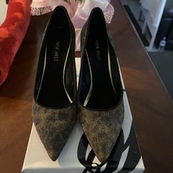 Bronze Cheetah high Heels