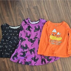 Orange Top & Purple Dress Size 3t