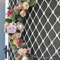 Handmade Spring Hoop Wreath