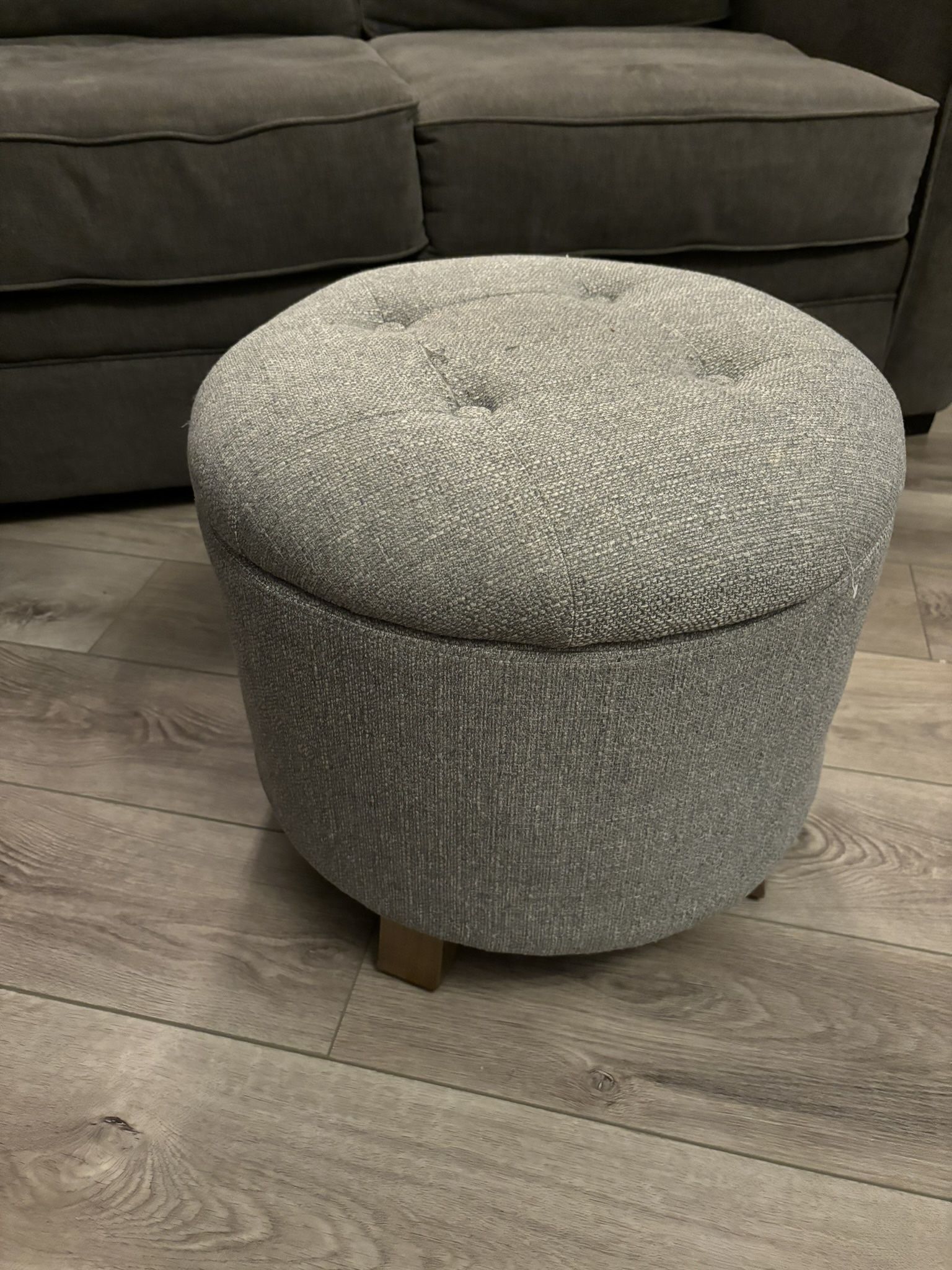 Grey Ottoman / Stepper