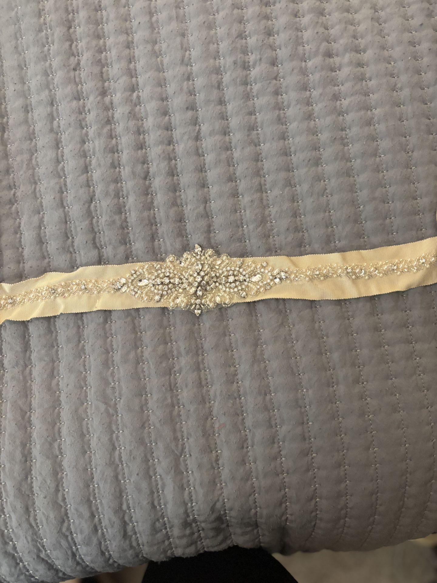 Mia Solano Dori Ivory Beaded Wedding Dress Size 14 tailored