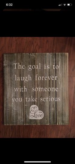 Rustic wedding sign