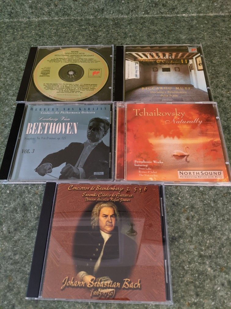 Set Of 5 Classical Music CD's