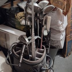 Golf Clubs Several Different Kinds 
