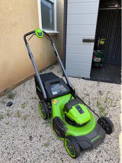 Green works lawn mower