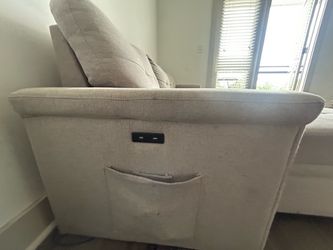 NEED GONE ASAP  Light Gray sectional sleeper sofa w/ USB Ports
