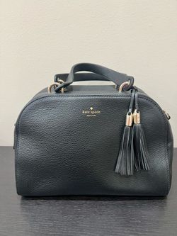Black Kate Spade Satchel Bag – Tassel Detail & Gold Hardware