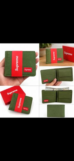 Supreme Bifold Wallet Olive Green