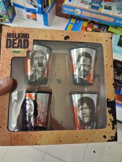 Walking dead shot glasses