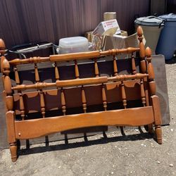 Wood Bed Frame Full Size