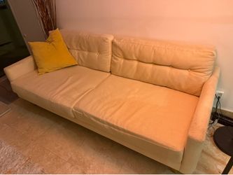Beige sofa