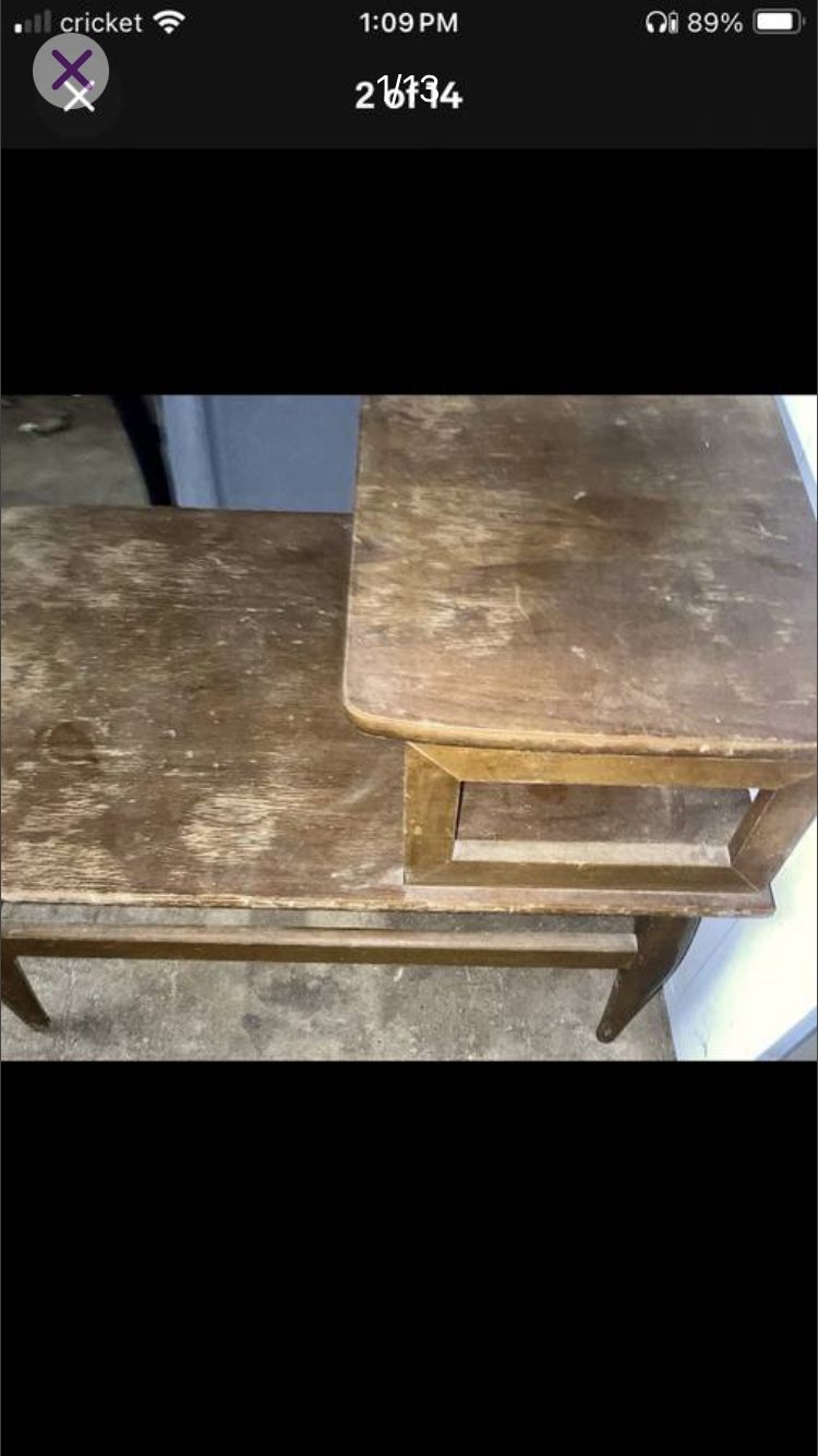 Vintage Wooden Step Antique Ladder Model 147