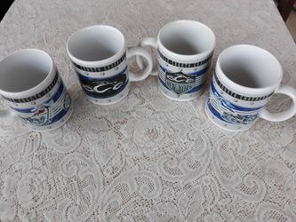 Motorcycle coffee cups