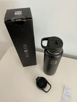 Iron Flask Water Bottle 40 Oz. Wide Mouth Straw Lid NEW