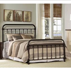 Classic Metal Full Bed with Frame, Dark Bronze, New in Box 