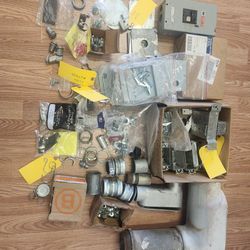 A Bunch Of Electrical Conduit / EMT Parts