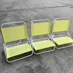 3 New Beach Chairs 
