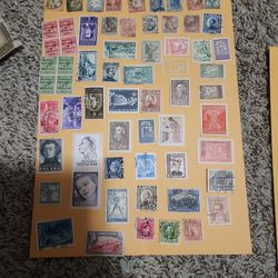 2 Sheet Mix Old Stamps Lot Incl. Good  Italian  KJ 880