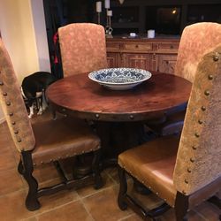 Mesquite  Breakfast Table and Chairs 