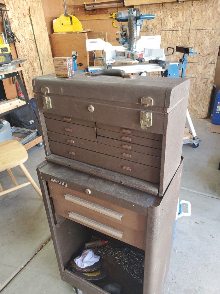 Kennedy 7 Drwr Tool Box 2drwr Bottom Vintage$150