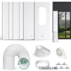 Plusluck Portable AC Window Vent Kit with 5.9" Hose