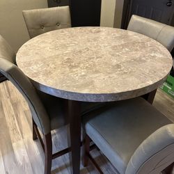 Marble Counter Table Set 