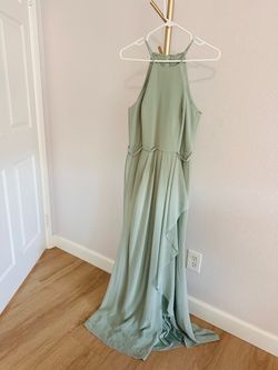 Mint green formal dress